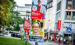 Derzeit werben die Parteien in Bielefeld um Stimmen für die Kommunalwahl. - Barbara Franke Derzeit werben die Parteien in Bielefeld um Stimmen für die Kommunalwahl. - Barbara Franke