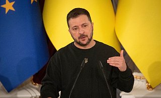 Wolodymyr Selenskyj: Die Verteidigungsausgaben haben Vorrang im Haushalt. - Efrem Lukatsky/AP Wolodymyr Selenskyj: Die Verteidigungsausgaben haben Vorrang im Haushalt. - Efrem Lukatsky/AP