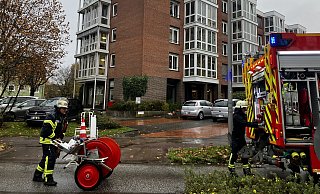 Im Ernst-Barlach-Haus ist aktuell die Feuerwehr im Einsatz. - Jens Reichenbach Im Ernst-Barlach-Haus ist aktuell die Feuerwehr im Einsatz. - Jens Reichenbach
