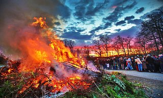 Eine Übersicht der Bielefelder Osterfeuer. - Sarah Jonek Eine Übersicht der Bielefelder Osterfeuer. - Sarah Jonek