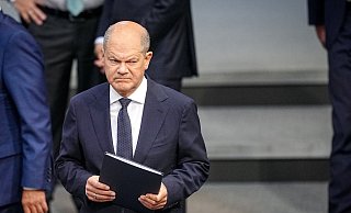 «Die Ukraine kann auch die von uns und unseren Verbündeten gelieferten Waffen einsetzen - immer in Übereinstimmungen mit internationalen rechtlichen Verpflichtungen»: Olaf Scholz. - Kay Nietfeld/dpa «Die Ukraine kann auch die von uns und unseren Verbündeten gelieferten Waffen einsetzen - immer in Übereinstimmungen mit internationalen rechtlichen Verpflichtungen»: Olaf Scholz. - Kay Nietfeld/dpa