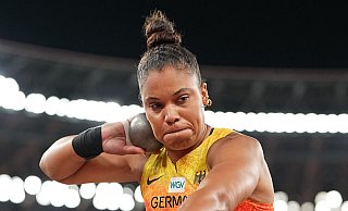 Yemisi Ogunleye wurde bei der Leichtathletik-WM in Tokio Sechste. - Michael Kappeler/dpa Yemisi Ogunleye wurde bei der Leichtathletik-WM in Tokio Sechste. - Michael Kappeler/dpa