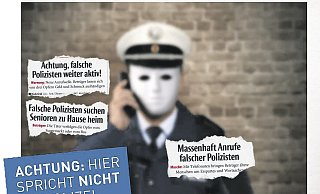Die Polizei warnt vor Anrufen von falschen Polizisten. - Polizei Die Polizei warnt vor Anrufen von falschen Polizisten. - Polizei