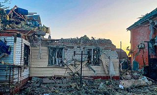 Die Zerstörungen in der von ukrainischen Streitkräften angegriffenen Region Kursk sind massiv, weshalb nun der Ausnahmezustand gilt (Foto aktuell v. 7. August). - Uncredited/Acting Governor of Kursk region Alexei Smirnov telegram channel/AP/dpa Die Zerstörungen in der von ukrainischen Streitkräften angegriffenen Region Kursk sind massiv, weshalb nun der Ausnahmezustand gilt (Foto aktuell v. 7. August). - Uncredited/Acting Governor of Kursk region Alexei Smirnov telegram channel/AP/dpa