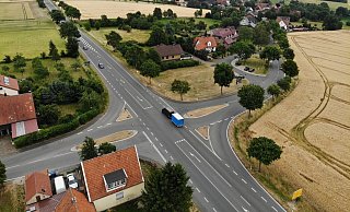 An der Kreuzung zur Bundesstraße 68 bei Dörenhagen haben sich mehrfach schwere Unfälle ereignet. - Jens Reddeker An der Kreuzung zur Bundesstraße 68 bei Dörenhagen haben sich mehrfach schwere Unfälle ereignet. - Jens Reddeker