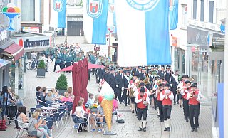 Auch die Dorfkapelle Oberbauerschaft begleitete in der Vergangenheit den Umzug der Lübbecker Bürgerschützen durch die Innenstadt. - Joern Spreen-Ledebur Auch die Dorfkapelle Oberbauerschaft begleitete in der Vergangenheit den Umzug der Lübbecker Bürgerschützen durch die Innenstadt. - Joern Spreen-Ledebur
