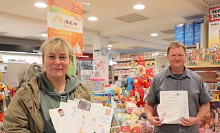 Susanne Saage und Dietmar Larusch starten in Höxter die Aktion Löwenmama. - Simone Flörke Susanne Saage und Dietmar Larusch starten in Höxter die Aktion Löwenmama. - Simone Flörke