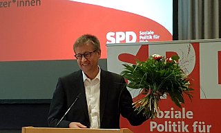 Burkhard Blienert beim Parteitag des Paderborner SPD-Kreisverbandes. - Birger Berbüsse Burkhard Blienert beim Parteitag des Paderborner SPD-Kreisverbandes. - Birger Berbüsse