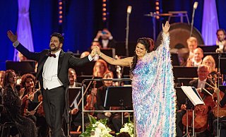 Gesangs- und Ehepartner: Yusif Eyvazov und Anna Netrebko in Halle. - Mike-Dennis Müller Gesangs- und Ehepartner: Yusif Eyvazov und Anna Netrebko in Halle. - Mike-Dennis Müller