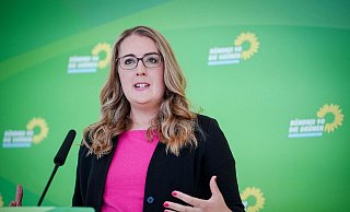 Die Grünen-Fraktionschefin Katharina Dröge bezeichnet den Energiecharta-Ausstieg als «Meilenstein». - Kay Nietfeld/dpa Die Grünen-Fraktionschefin Katharina Dröge bezeichnet den Energiecharta-Ausstieg als «Meilenstein». - Kay Nietfeld/dpa