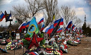 Russland selbst macht keine Angaben zu seinen getöteten und verletzten Soldaten im Angriffskrieg gegen die Ukraine. (Archivbild) - Uncredited/AP/dpa Russland selbst macht keine Angaben zu seinen getöteten und verletzten Soldaten im Angriffskrieg gegen die Ukraine. (Archivbild) - Uncredited/AP/dpa