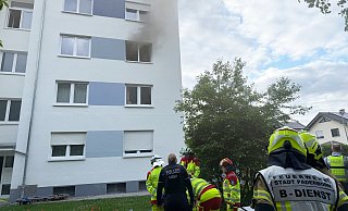 Bei einem Wohnungsbrand im zweiten Obergeschoss entstand ein hoher Sachschaden. - Ralph Meyer Bei einem Wohnungsbrand im zweiten Obergeschoss entstand ein hoher Sachschaden. - Ralph Meyer