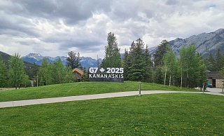 Die kanadischen Rocky Mountains sind die Kulisse für den diesjährigen G7-Gipfel. - Sophia Weimer/dpa Die kanadischen Rocky Mountains sind die Kulisse für den diesjährigen G7-Gipfel. - Sophia Weimer/dpa