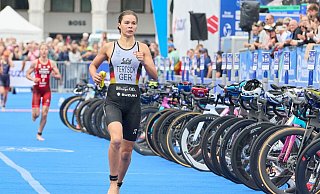In China feiert Lisa Tertsch ihren ersten Sieg in der World Triathlon Championship Serie. - Georg Wendt/dpa In China feiert Lisa Tertsch ihren ersten Sieg in der World Triathlon Championship Serie. - Georg Wendt/dpa