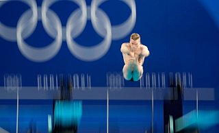 Moritz Wesemann hat im olympischen Wettbewerb vom Drei-Meter-Brett nicht in den Kampf um die Medaillen eingreifen können. - Lee Jin-man/AP/dpa Moritz Wesemann hat im olympischen Wettbewerb vom Drei-Meter-Brett nicht in den Kampf um die Medaillen eingreifen können. - Lee Jin-man/AP/dpa