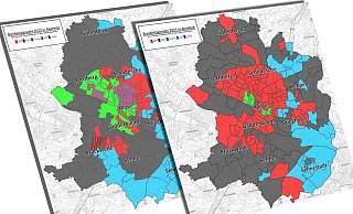 Bei den Erst- und Zweitstimmen ist in Bielefeld einiges passiert. Die NW zeigt die "Sieger" der einzelnen Stimmbezirke in einer interaktiven Grafik. - Eike J. Horstmann Bei den Erst- und Zweitstimmen ist in Bielefeld einiges passiert. Die NW zeigt die "Sieger" der einzelnen Stimmbezirke in einer interaktiven Grafik. - Eike J. Horstmann