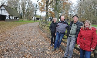 Nancy Kröger, Karl Summann, Tanja Gutjar und Willi Gutjar freuen sich schon auf die neue Saison im Rahdener Museumshof. - Joern Spreen-Ledebur Nancy Kröger, Karl Summann, Tanja Gutjar und Willi Gutjar freuen sich schon auf die neue Saison im Rahdener Museumshof. - Joern Spreen-Ledebur