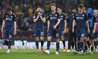 Die Mannschaft des SC Paderborn musste sich zuletzt Eintracht Braunschweig geschlagen geben, kassierte drei Gegentore. - picture alliance / Foto Huebner Die Mannschaft des SC Paderborn musste sich zuletzt Eintracht Braunschweig geschlagen geben, kassierte drei Gegentore. - picture alliance / Foto Huebner