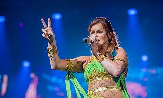 Das Konzert von Andrea Berg (hier bei ihrem Konzert in Chemnitz) ist abgesagt. - picture alliance / Fotostand Das Konzert von Andrea Berg (hier bei ihrem Konzert in Chemnitz) ist abgesagt. - picture alliance / Fotostand