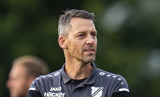 SV Rödinghausens neuer Trainer Nils Drube vor dem ersten Saisonspiel gegen Preußen Münster. - Noah Wedel SV Rödinghausens neuer Trainer Nils Drube vor dem ersten Saisonspiel gegen Preußen Münster. - Noah Wedel