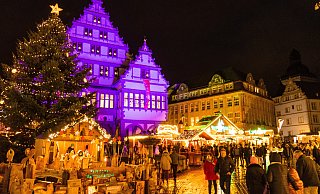 Ab dem 22. November ist der Paderborner Weihnachtsmarkt in der Innenstadt geöffnet. - Lena Henning Ab dem 22. November ist der Paderborner Weihnachtsmarkt in der Innenstadt geöffnet. - Lena Henning