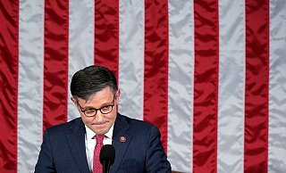 Mike Johnson ist Sprecher des US-Repräsentantenhauses. - Alex Brandon/AP/dpa Mike Johnson ist Sprecher des US-Repräsentantenhauses. - Alex Brandon/AP/dpa