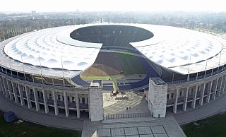 Im Berliner Olympiastadion wird Arminia Bielefeld am 24. Mai das erste Pokalfinale der Vereinsgeschichte bestreiten. - imago images / Matthias Koch Im Berliner Olympiastadion wird Arminia Bielefeld am 24. Mai das erste Pokalfinale der Vereinsgeschichte bestreiten. - imago images / Matthias Koch