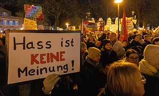Zuletzt wurde Ende Januar anlässlich des Neujahrsempfangs in Schloß Neuhaus gegen die AfD protestiert. - Niklas Tüns Zuletzt wurde Ende Januar anlässlich des Neujahrsempfangs in Schloß Neuhaus gegen die AfD protestiert. - Niklas Tüns