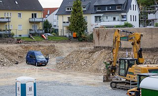 Am Querweg in der Paderborner Südstadt wurde eine Fliegerbombe entschärft. - Niklas Tüns Am Querweg in der Paderborner Südstadt wurde eine Fliegerbombe entschärft. - Niklas Tüns