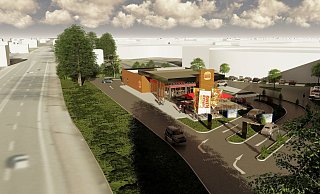 So soll die Burger King Filiale in Gütersloh aussehen. Im Juni oder Juli - wenn das Wetter mitspielt - soll eröffnet werden. - Hagedorn So soll die Burger King Filiale in Gütersloh aussehen. Im Juni oder Juli - wenn das Wetter mitspielt - soll eröffnet werden. - Hagedorn