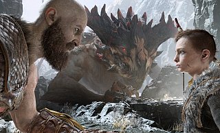 Vater Kratos und Sohn Atreus nehmen es mit übergroßen Trollen der nordischen Mythologie auf. - Sony Vater Kratos und Sohn Atreus nehmen es mit übergroßen Trollen der nordischen Mythologie auf. - Sony