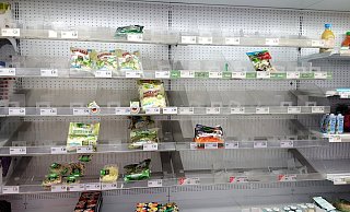 Hier waren vegane Frischeprodukte quasi fast ausverkauft. - Leserfoto Hier waren vegane Frischeprodukte quasi fast ausverkauft. - Leserfoto