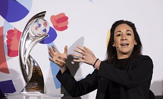 Nadine Keßler freut sich über eine bisher erfolgreiche EM - Peter Klaunzer/Keystone /dpa Nadine Keßler freut sich über eine bisher erfolgreiche EM - Peter Klaunzer/Keystone /dpa