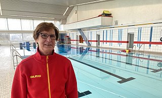 Rosemarie Kellermeier von der DLRG-Löhne hofft auf einen schnellen Neubau des Hallenbads - Dirk Windmöller Rosemarie Kellermeier von der DLRG-Löhne hofft auf einen schnellen Neubau des Hallenbads - Dirk Windmöller