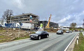 An dieser Stelle in Schweicheln-Bermbeck wird die B61 (früher B239) gesperrt. - Alexander Jenniches An dieser Stelle in Schweicheln-Bermbeck wird die B61 (früher B239) gesperrt. - Alexander Jenniches