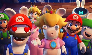 Partystimmung bei Mario und den Rabbdis. Doch die Ankunft eines finsteren Rochens zwingt sie auf zu neuen Abenteuern. - Ubisoft/dpa-tmn Partystimmung bei Mario und den Rabbdis. Doch die Ankunft eines finsteren Rochens zwingt sie auf zu neuen Abenteuern. - Ubisoft/dpa-tmn