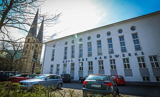 Das Haus des Handwerks soll nicht in die Denkmalliste aufgenommen werden, hat die Bezirksvertretung Mitte beschlossen. - Sarah Jonek Das Haus des Handwerks soll nicht in die Denkmalliste aufgenommen werden, hat die Bezirksvertretung Mitte beschlossen. - Sarah Jonek