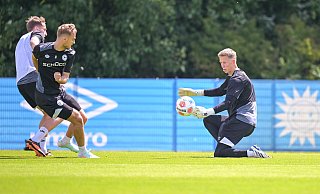 Bei Arminia versucht sich Torwart Kimi Løkkevik in der kommenden Zeit nun für einen Kaderplatz zu empfehlen. - Teresa Kroeger Bei Arminia versucht sich Torwart Kimi Løkkevik in der kommenden Zeit nun für einen Kaderplatz zu empfehlen. - Teresa Kroeger