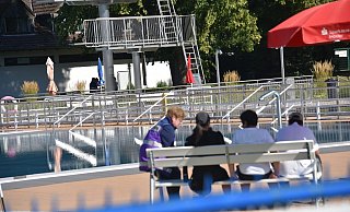 Das PSU-Team (Psychosoziale Unterstützung) kümmerte sich um die Menschen im Freibad. - Privat Das PSU-Team (Psychosoziale Unterstützung) kümmerte sich um die Menschen im Freibad. - Privat