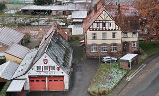 Das alte Feuerwehrhaus in der Höxteaner Ortschaft Lüchtringen muss weg. - Thomas Kube Das alte Feuerwehrhaus in der Höxteaner Ortschaft Lüchtringen muss weg. - Thomas Kube