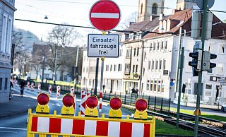 Die vielbefahrene Kreuzstraße könnte ab 2028 für die Umbauarbeiten zeitweise wieder voll gesperrt werden. - Barbara Franke Die vielbefahrene Kreuzstraße könnte ab 2028 für die Umbauarbeiten zeitweise wieder voll gesperrt werden. - Barbara Franke