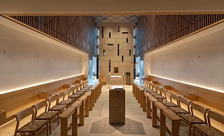 Einblick in die Kapelle des Paderborner Priesterseminar auf dem Leocampus - dort freut man sich über die Namensverwandschaft mit Papst Leo XIV. - Niklas Tüns Einblick in die Kapelle des Paderborner Priesterseminar auf dem Leocampus - dort freut man sich über die Namensverwandschaft mit Papst Leo XIV. - Niklas Tüns