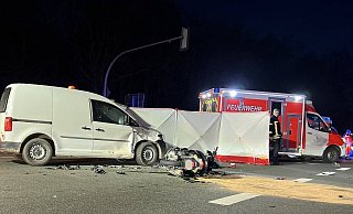 Bei einem schweren Unfall auf der Münsterlandstraße in Gütersloh ist im vergangenen Jahr ein Rollersfahrer tödlich verunglückt. - Thorsten Heß Bei einem schweren Unfall auf der Münsterlandstraße in Gütersloh ist im vergangenen Jahr ein Rollersfahrer tödlich verunglückt. - Thorsten Heß