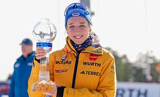 Franziska Preuß gewinnt den Gesamtweltcup. - Terje Pedersen/NTB/dpa Franziska Preuß gewinnt den Gesamtweltcup. - Terje Pedersen/NTB/dpa