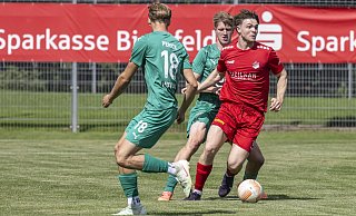 Mattis Beckmann traf in Emsdetten zum 1:1. - Jörg Dieckmann Mattis Beckmann traf in Emsdetten zum 1:1. - Jörg Dieckmann