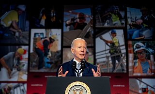 US-Präsident Joe Biden tritt 2024 wieder an - und wird wohl von seinem Vorgänger Donald Trump herausgefordert. - Andrew Harnik/AP/dpa US-Präsident Joe Biden tritt 2024 wieder an - und wird wohl von seinem Vorgänger Donald Trump herausgefordert. - Andrew Harnik/AP/dpa