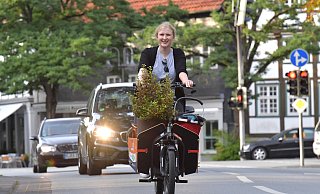 Amelie Förster überzeugte die Juroren mit ihrem Namensvorschlag „GusTaf" – ausgeschrieben: „Gütersloher und Stahlrossfans transportieren alles aufm Fahrrad". - Jens Dünhölter Amelie Förster überzeugte die Juroren mit ihrem Namensvorschlag „GusTaf" – ausgeschrieben: „Gütersloher und Stahlrossfans transportieren alles aufm Fahrrad". - Jens Dünhölter