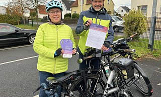 Sigrid und Uwe Diekmann engagieren sich für eine gute Fahrradinfrastruktur in Enger und Spenge. - Ingrun Waschneck Sigrid und Uwe Diekmann engagieren sich für eine gute Fahrradinfrastruktur in Enger und Spenge. - Ingrun Waschneck