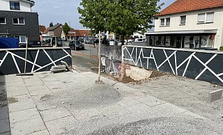Die Arbeiten am Los Amigos laufen. Die erhöhte Terrasse muss in Teilen zurückgebaut werden. Außerdem erhält sie eine neu gestaltete Fassade zur Münsterstraße hin. - Tasja Klusmeyer Die Arbeiten am Los Amigos laufen. Die erhöhte Terrasse muss in Teilen zurückgebaut werden. Außerdem erhält sie eine neu gestaltete Fassade zur Münsterstraße hin. - Tasja Klusmeyer
