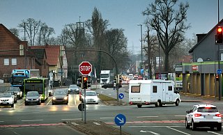 Am 3. März ist eine Baustelle auf der viel befahrenen Brockhäger Straße in Gütersloh eingerichtet worden, bald beginnen die Bauarbeiten. - Andreas Frücht Am 3. März ist eine Baustelle auf der viel befahrenen Brockhäger Straße in Gütersloh eingerichtet worden, bald beginnen die Bauarbeiten. - Andreas Frücht